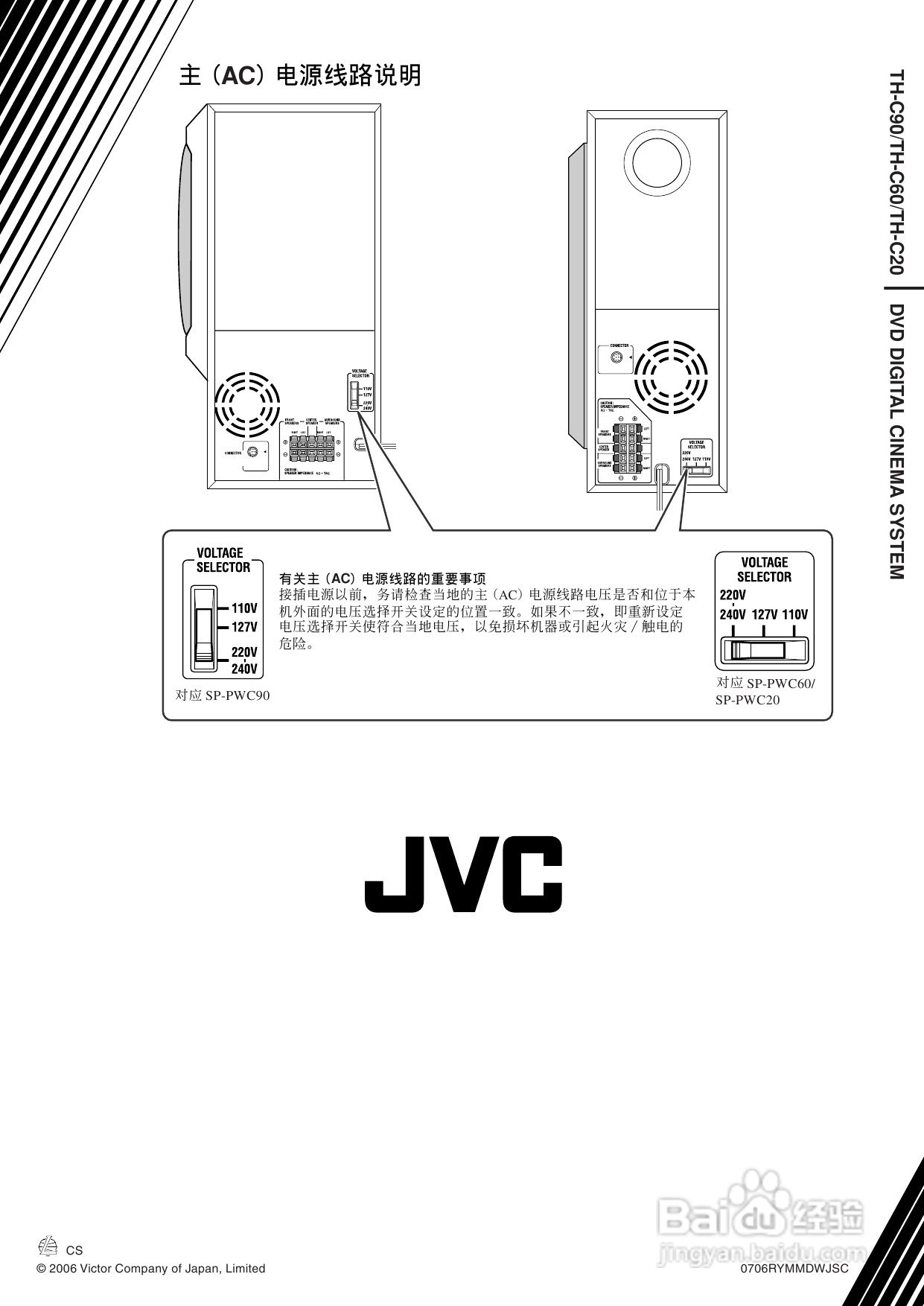 胜利者DVD播发机TH-C60型使用说明书:[3]