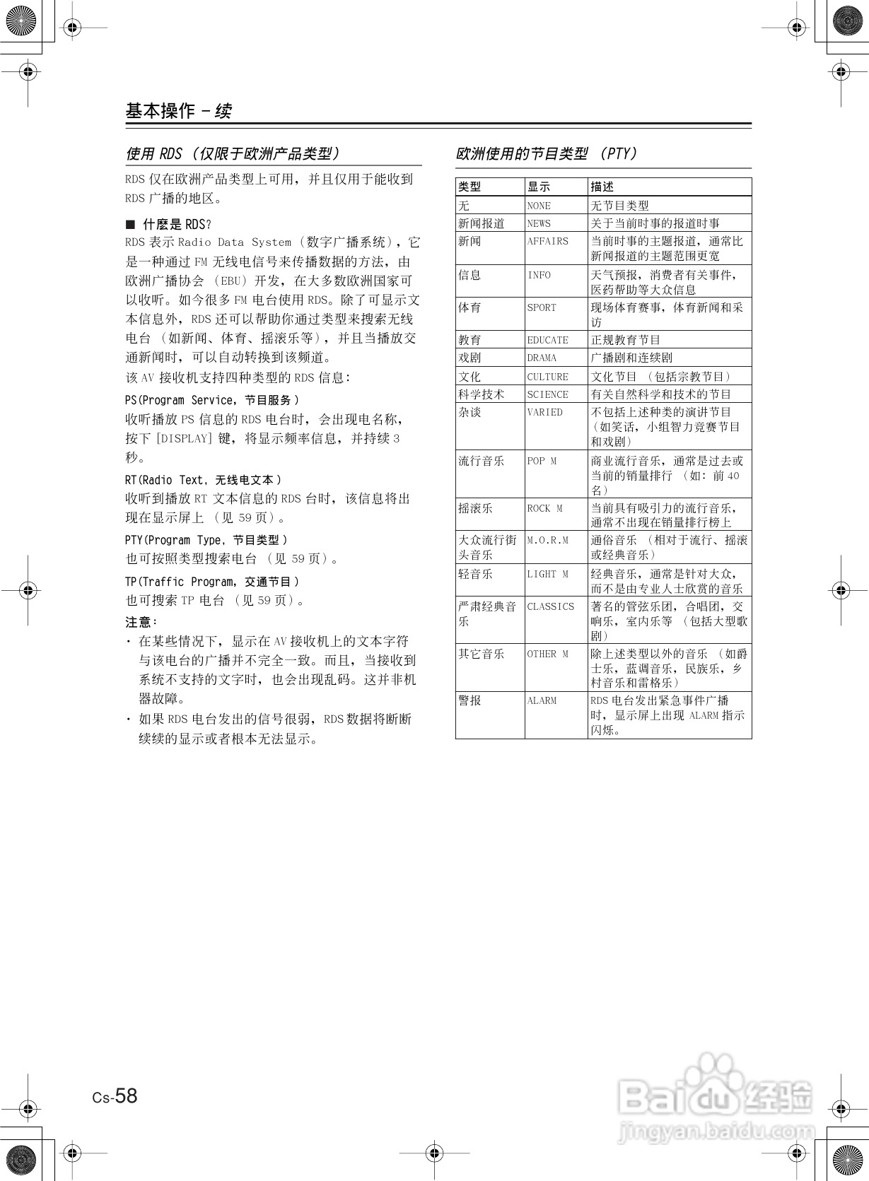 安桥AV接收机TX-SR603型使用说明书:[3]