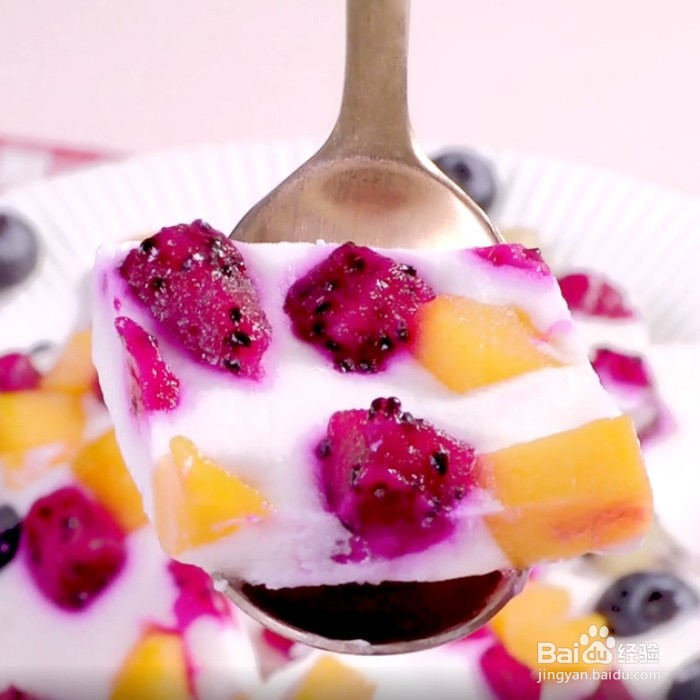 怎么做水果冻酸奶？