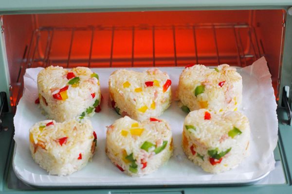 培根彩椒烤饭团