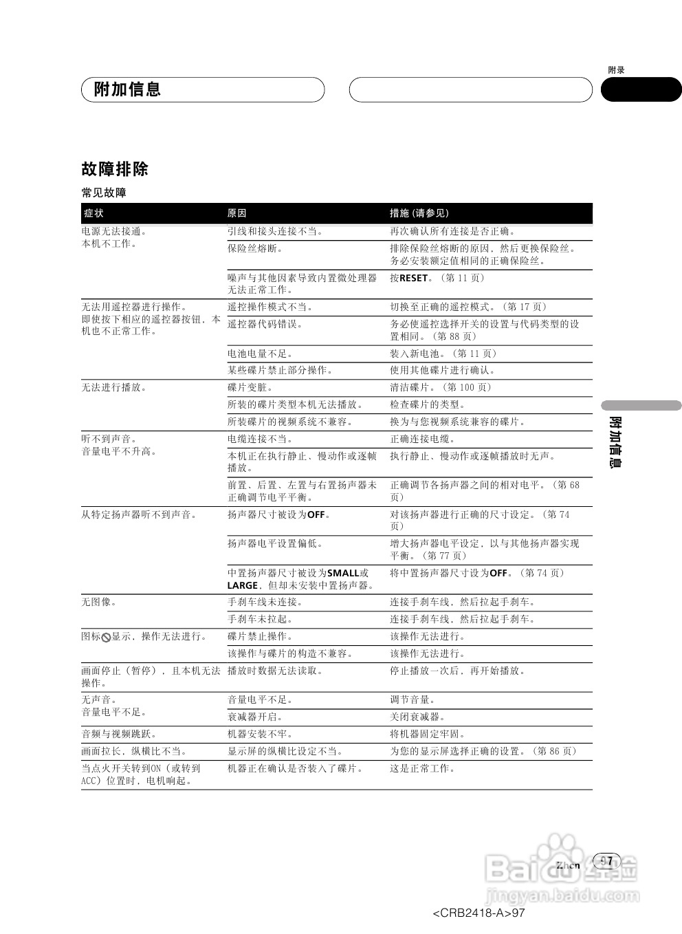 先锋AVH-P7950DVD播放机使用说明书:[5]