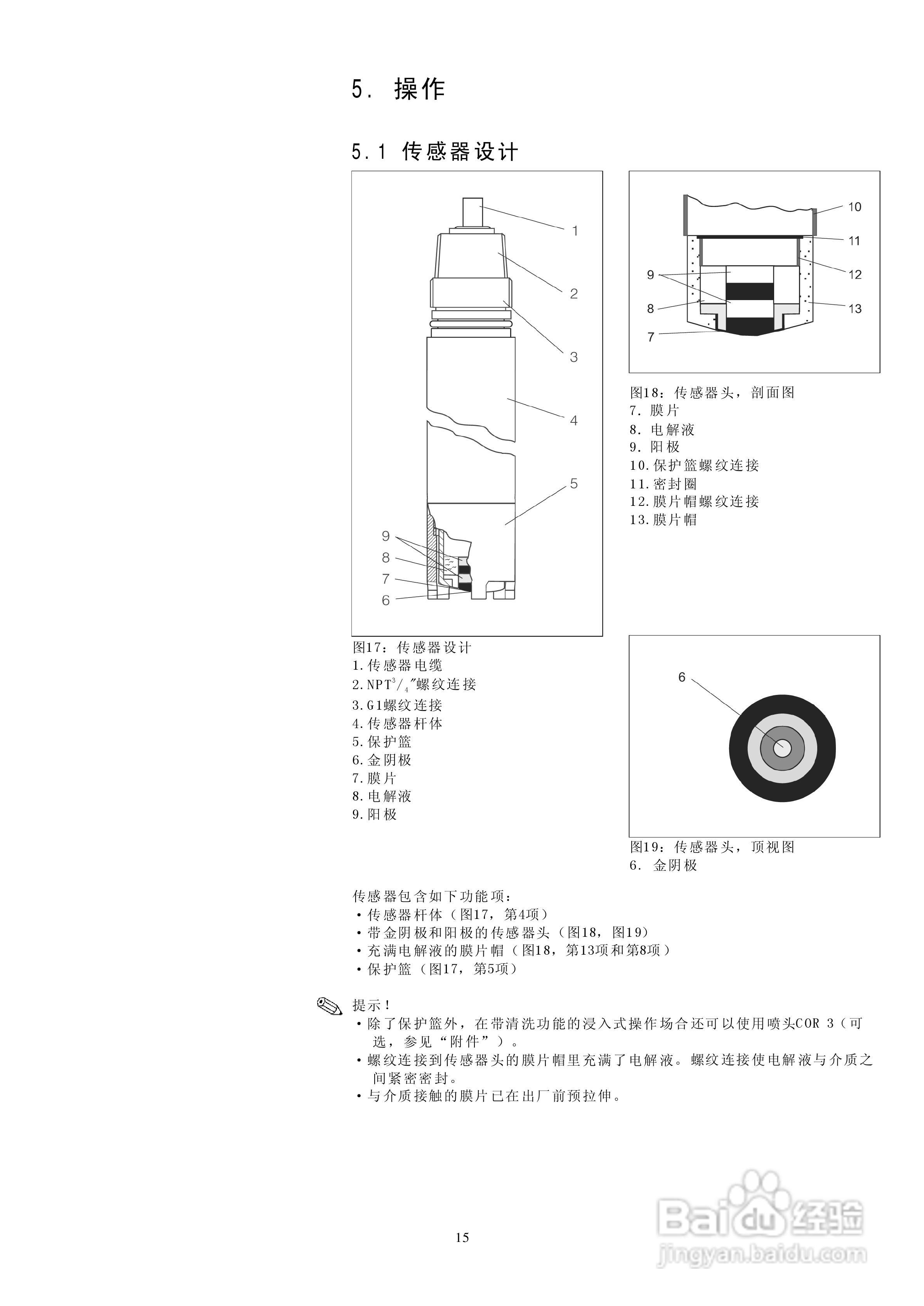 溶解氧传感器Oxymax WCOS41操作说明书书:[2]