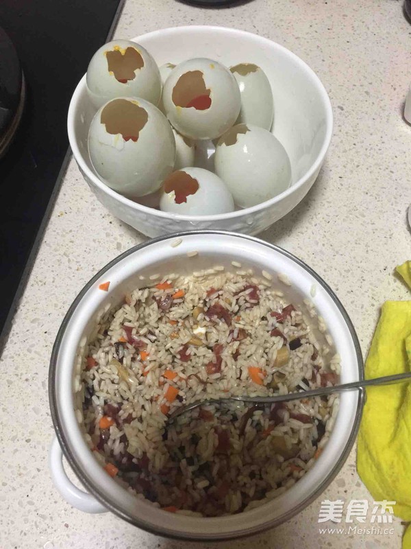 腊味糯米蛋的做法