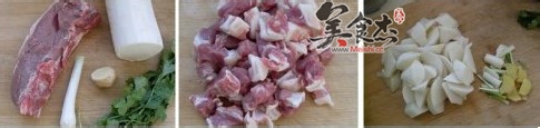 白萝卜羊肉汤的做法