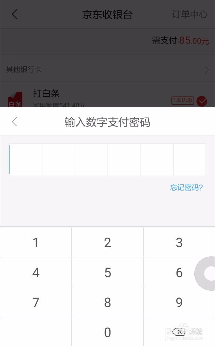 京东购物怎样打白条
