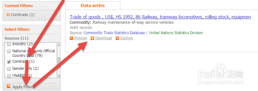 信息采集：从UNdata下载数据