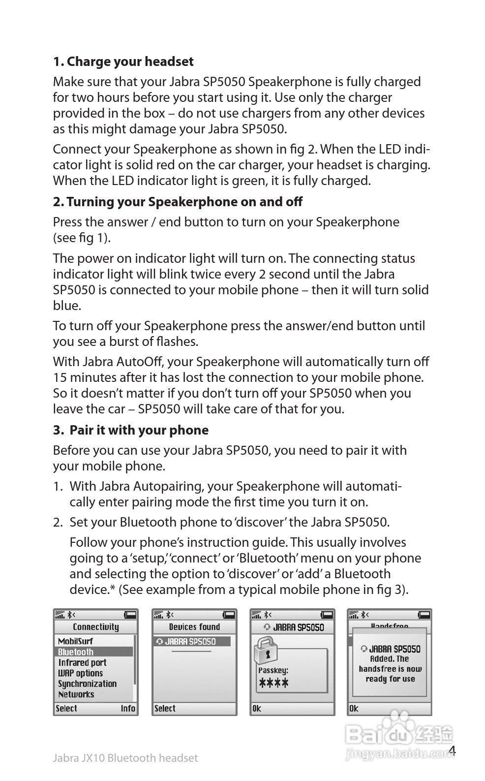 捷波朗SP5050蓝牙耳机使用说明书:[1]