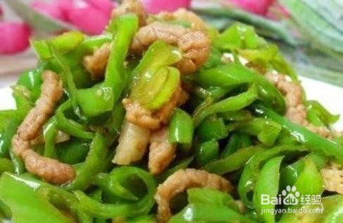 青椒炒肉丝的做法