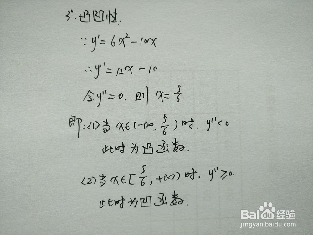 导数画函数y=2x^3-5x^2+1的图像