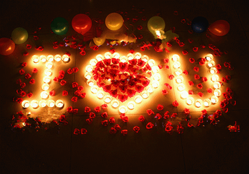 情人节送她酷炫求婚闪图