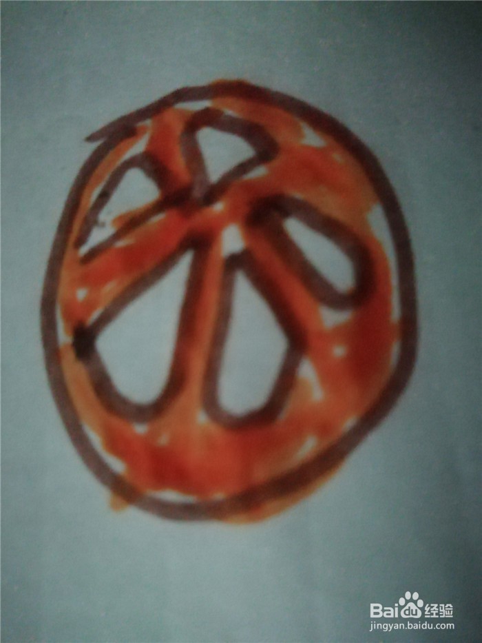 怎么样用简笔画画橙