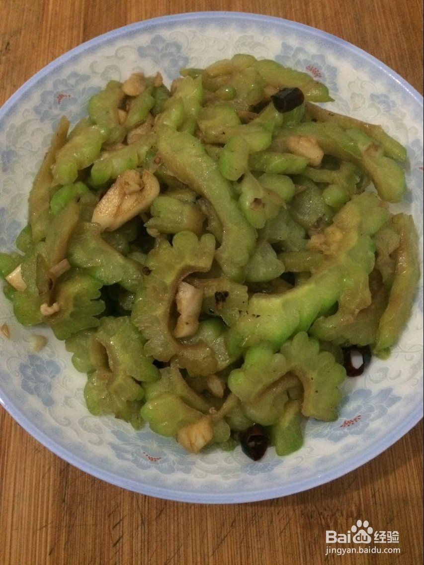 家常蒜香苦瓜的做法