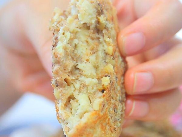 苹果核桃全麦软饼