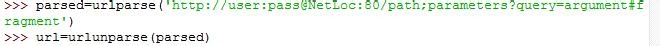Python教程：[19]urlunparse()用法