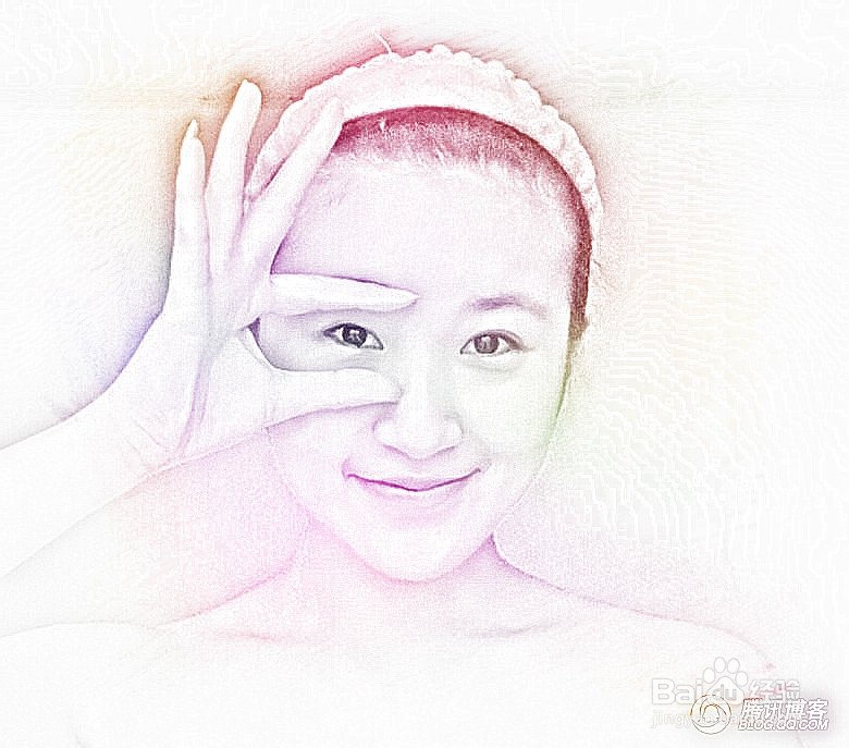 三步将照片变身为彩色素描