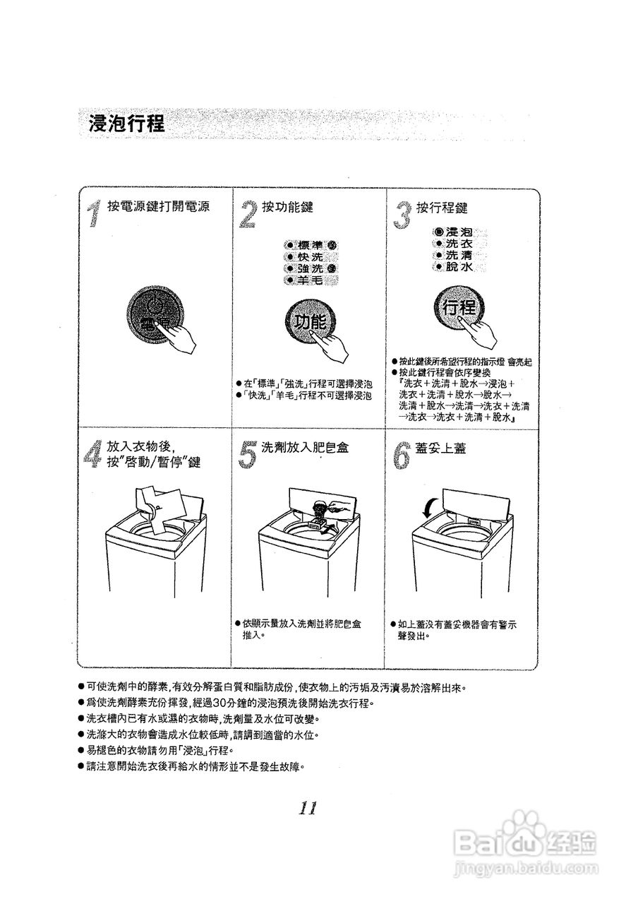 声宝ES-755型洗衣机说明书