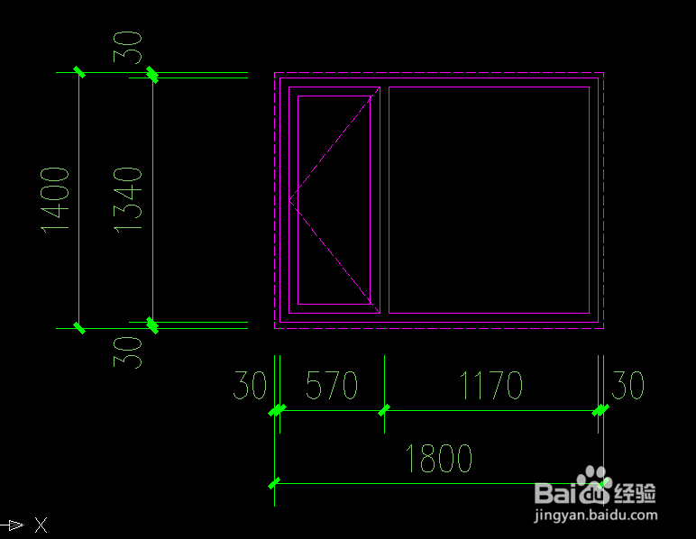 如何画建筑施工图中的门窗放大图