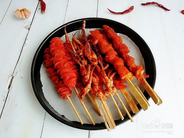 香辣烤串的步骤