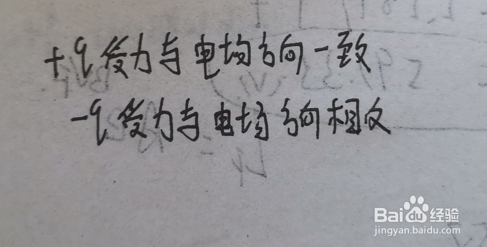 电场强度方向怎么判断