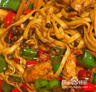 双椒鸡捞面怎么做