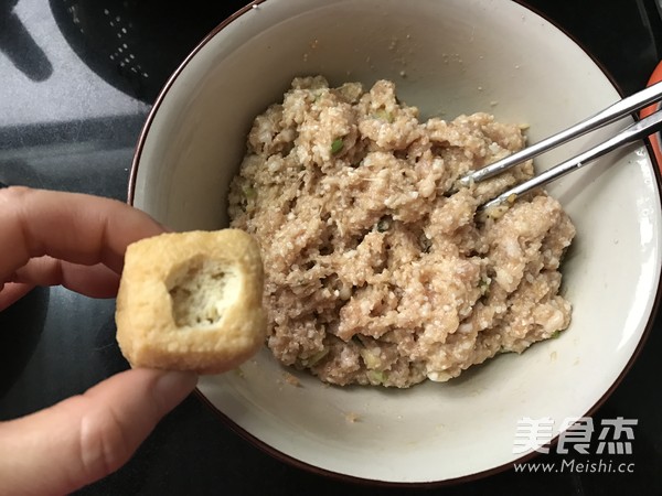 油豆腐酿的做法