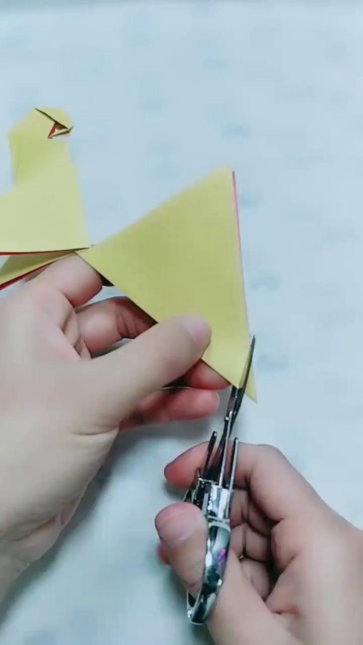 亲子手工小鸟折纸怎么做