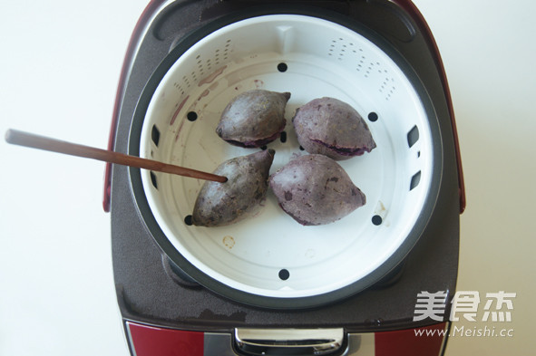 低脂健康小甜点【紫薯草莓大福】