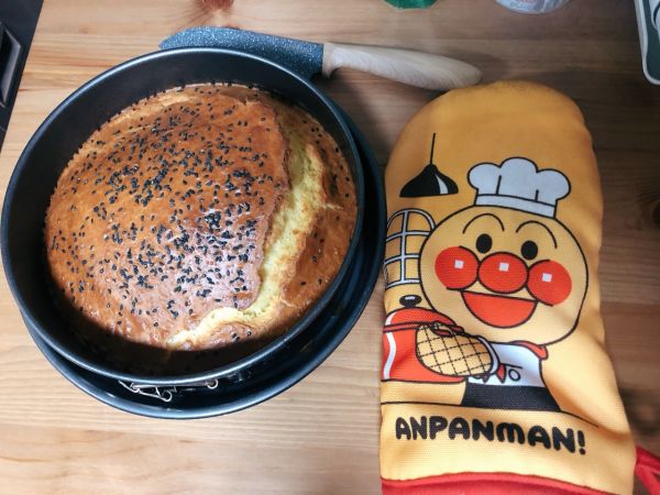 鸡蛋芝麻烤蛋糕