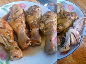 脱骨入味的红烧鸡腿