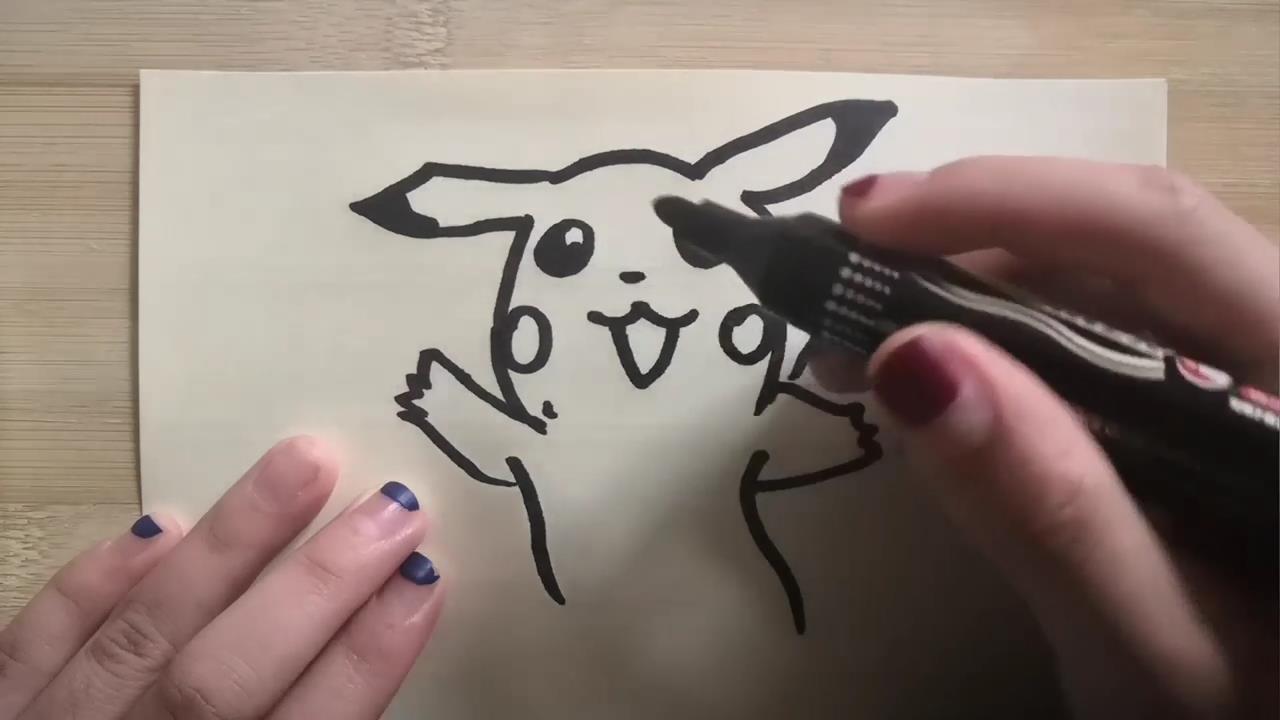 皮卡丘的简笔画如何画？