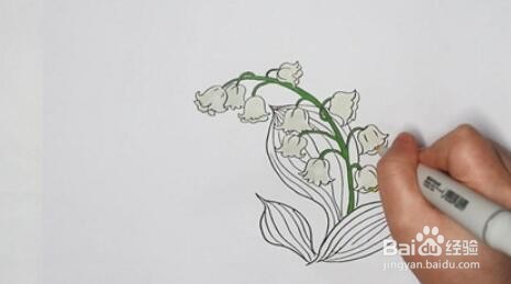 怎么画铃兰花