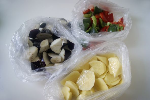 东北名菜少油版——地三鲜（空气炸锅版）