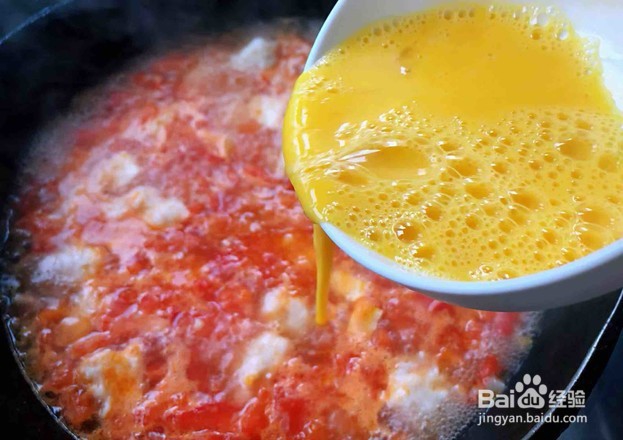 虾滑番茄豆腐蛋花羹的做法