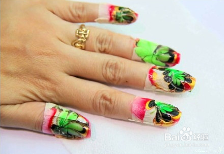 水染美甲操作教程