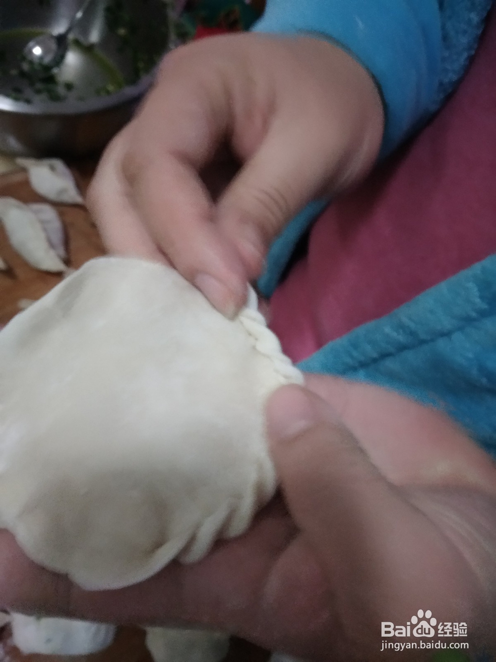 盒子饺子的包法