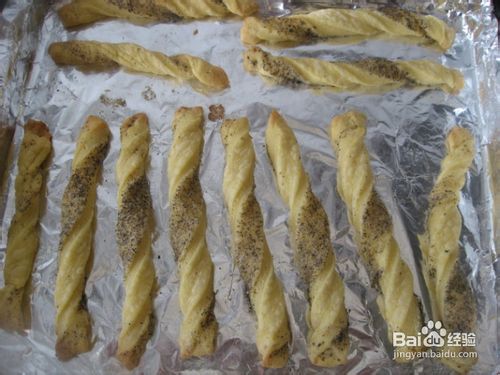 芝麻糖酥皮饼干棒