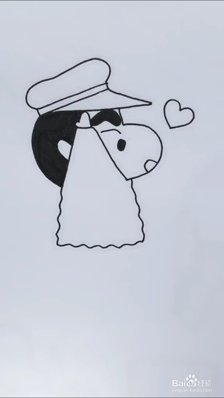 蜡笔小新的简笔画如何画？