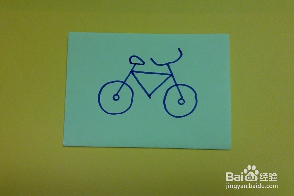 简笔画怎样画自行车的画法幼儿兴趣培养学画车子
