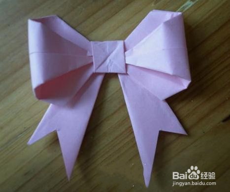 手工蝴蝶结折纸教程