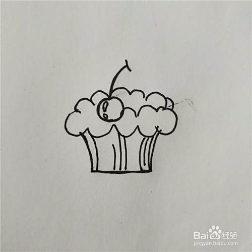 常见蛋糕的几种简笔画法