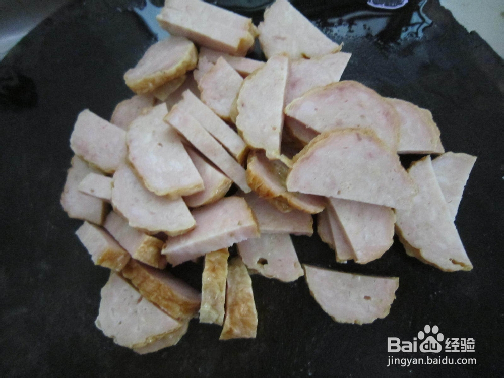 大葱炒潮汕肉卷