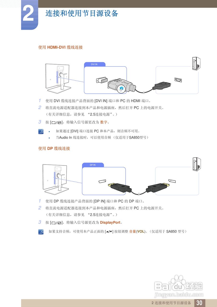 三星S24A850DW液晶显示器使用说明书:[3]