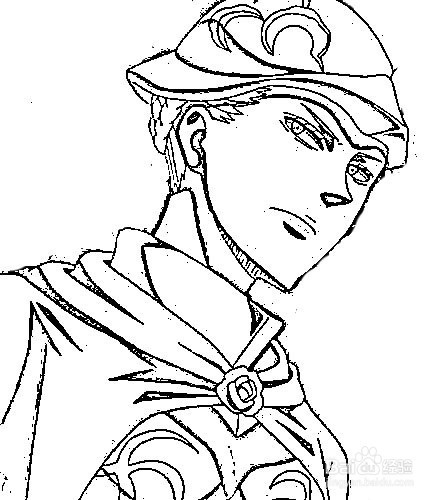 简笔画-如何画q版人物黑色五叶草夏洛特的简笔画