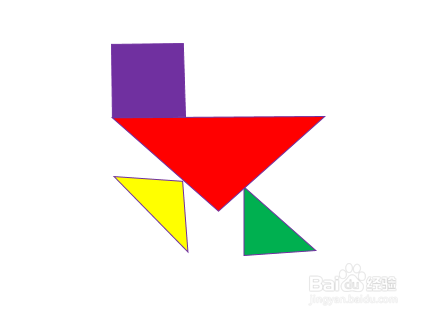 如何使用Word制作七巧板奔跑小鸡拼图题目？