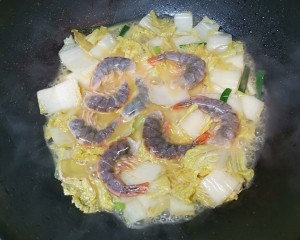 娃娃菜烧大虾的做法