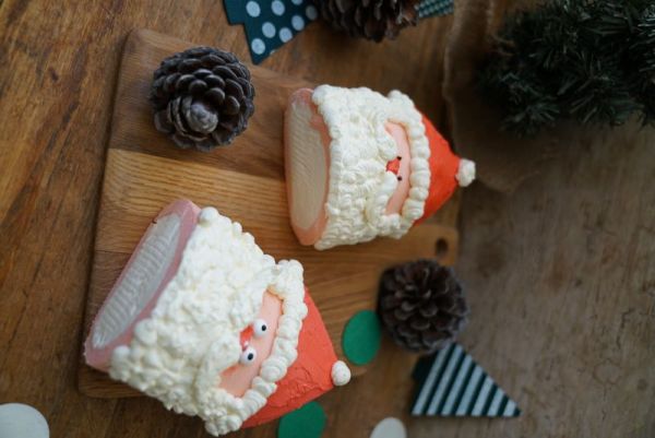 圣诞老人蛋糕卷#蛋糕卷一切#