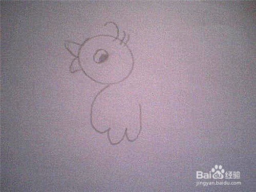 简笔画小鸟的画法：