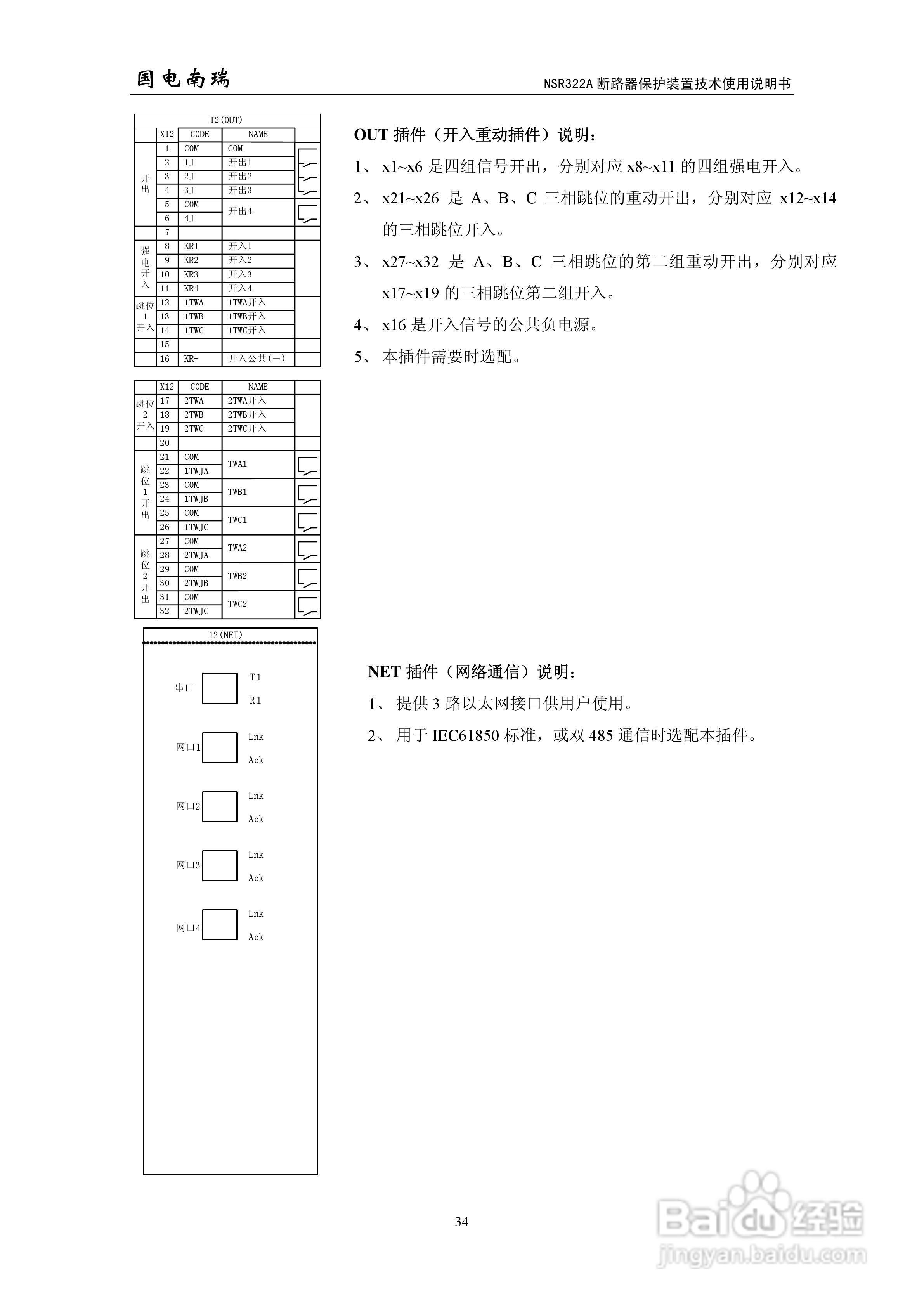 国电南瑞NSR322A断路器保护装置技术使用说明书:[4]