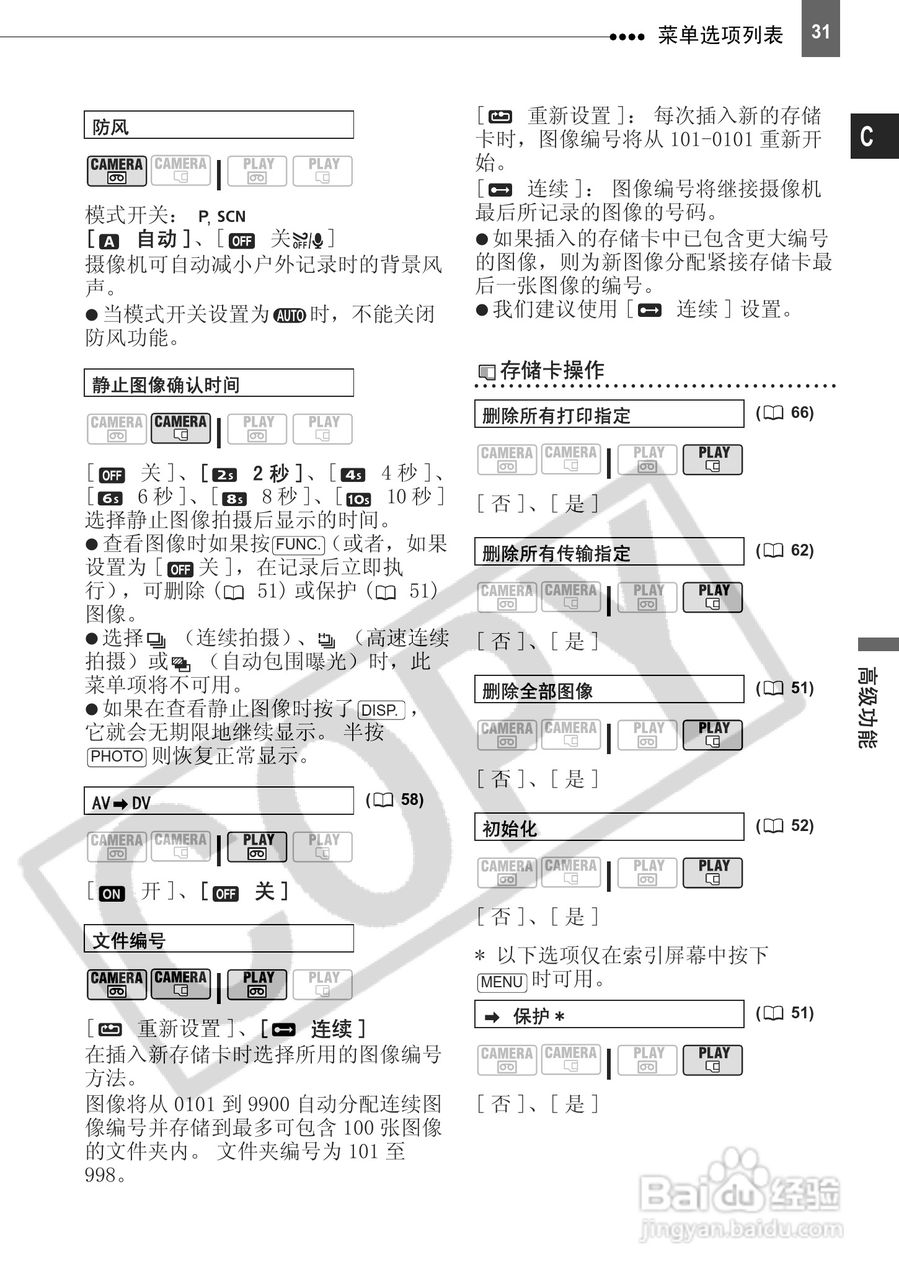 佳能HV10数码摄像机使用说明书:[4]