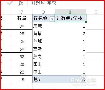 EXCEL中数据透视表的计数项如何变成求和项